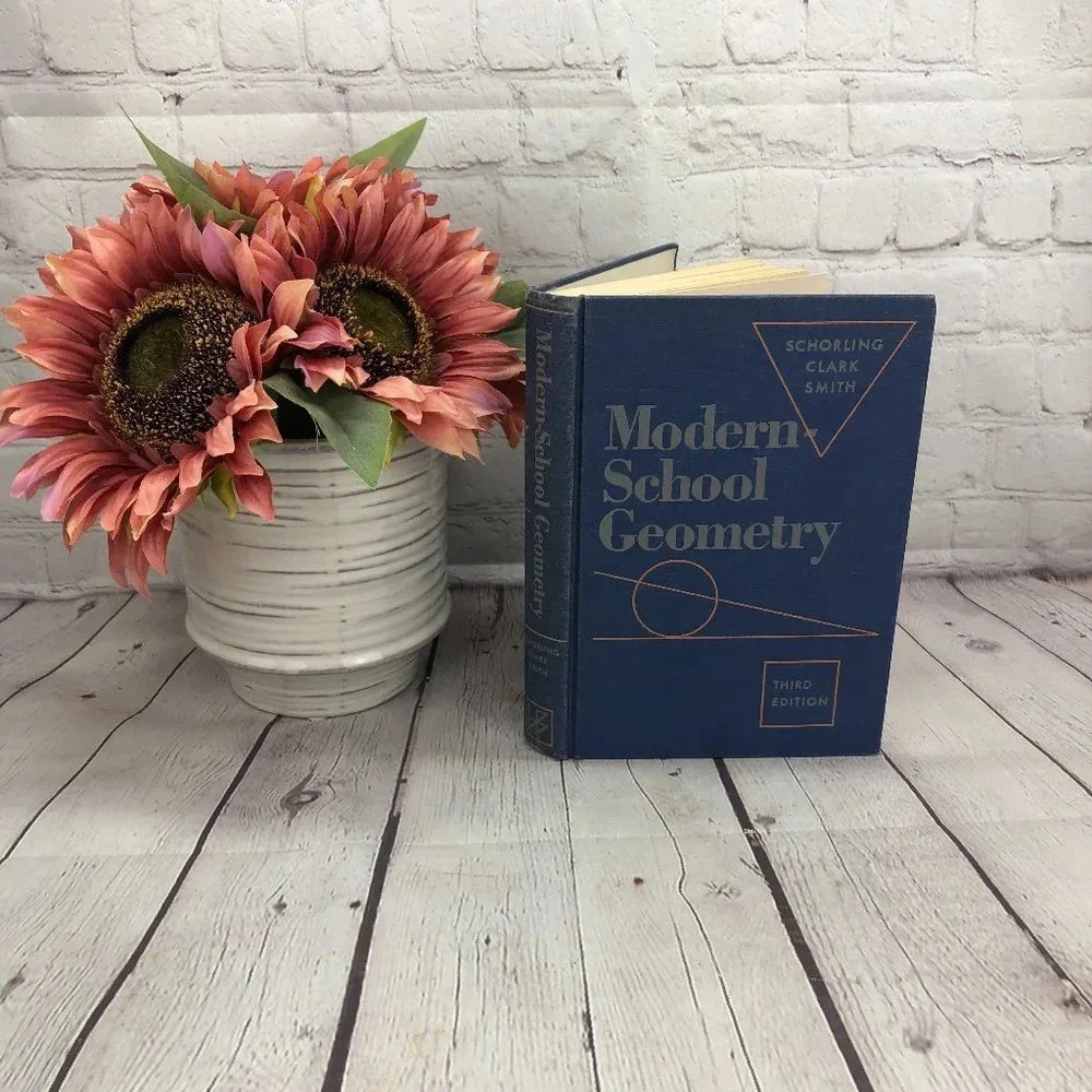 vintage modern school geometry textbook 1954